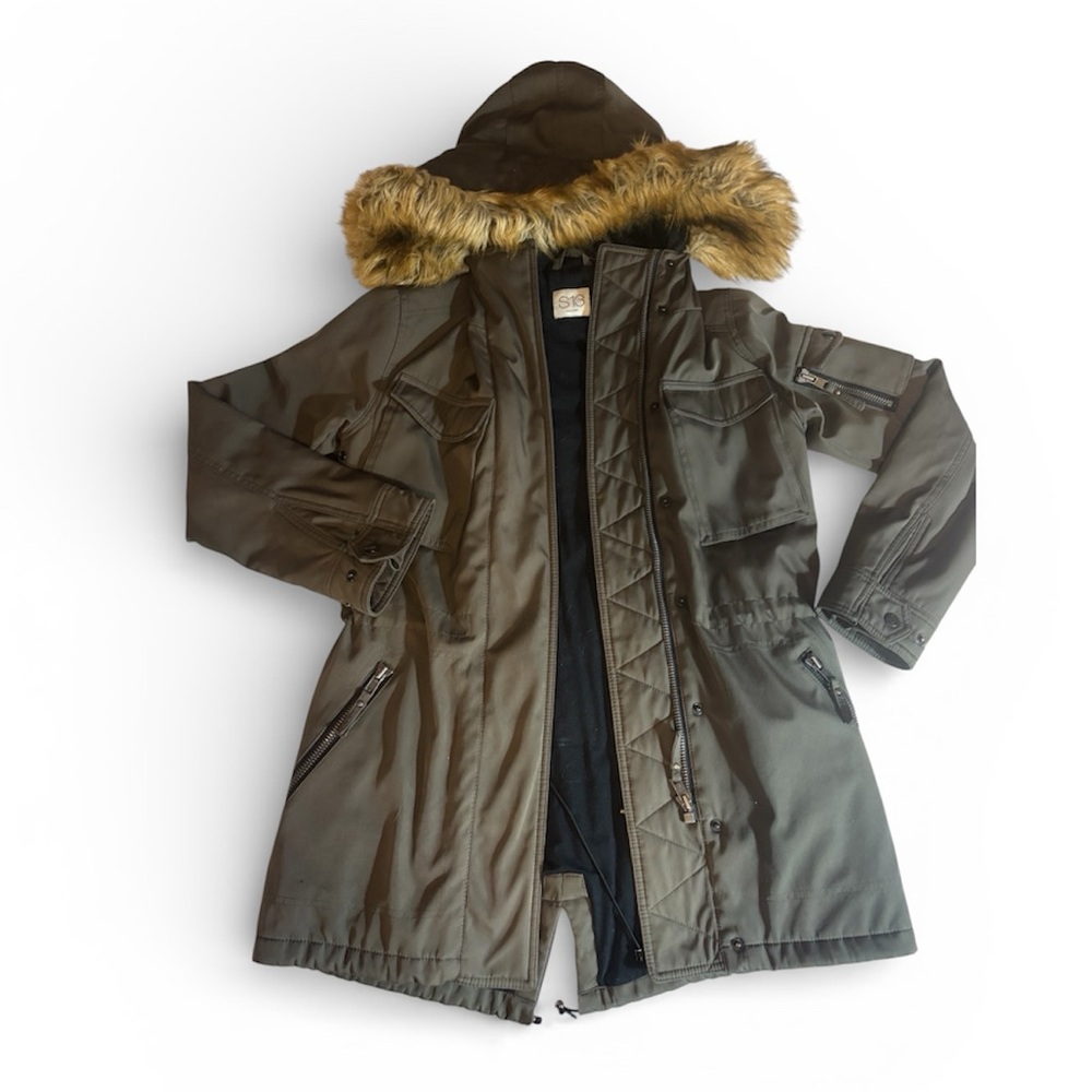S13 NYC women’s Olive anorak jacket size XS